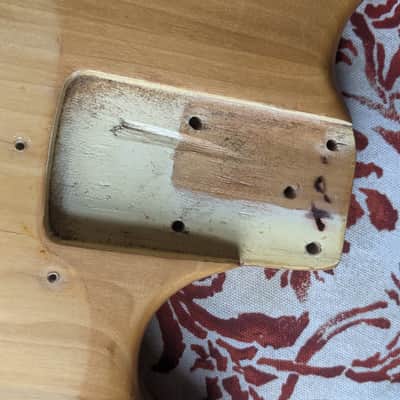 Fender Musicmaster bass 1973 body natural image 3
