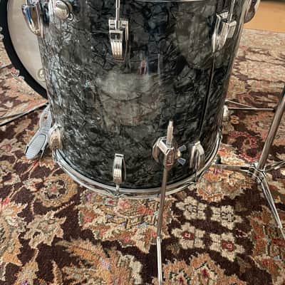 Vintage 1972 Ludwig Hollywood Drum Set Factory Complete Time Capsule Black Pearl Zildjan -See Video! image 8