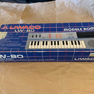 Liwaco LW-80 1980s - Grey 32key Keyboard Synthesizer Japan Casio PT-82 clone EC in box image 21