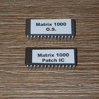 Full Repair/Upgrade Kit for Oberheim Matrix 1000 - Bundle of Firmware Operating System Update IC and Patch Memory IC.