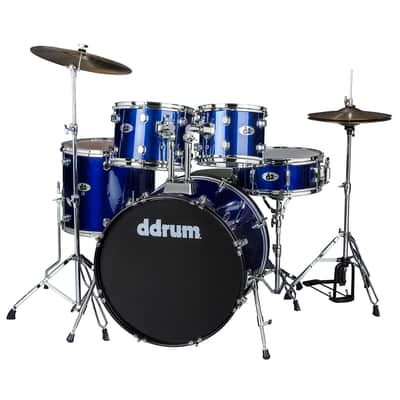 D2 Series- Complete Drum Set with Cymbals- Police Blue image 2
