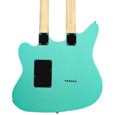Eastwood Surfcaster 12/6 Bound Tone Chambered Mahogany Body Maple Top Bolt-on Maple Neck 6/12 String Electric Guitar w/Hard Case image 2