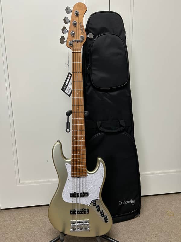 Sadowsky MetroExpress Vintage J/J 5 String Bass w/Maple Fingerboard - Champagne Metallic image 1