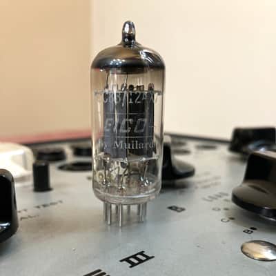 1959 Mullard Blackburn Long Plate 12AX7/ECC83 Tube - f92 imagen 1