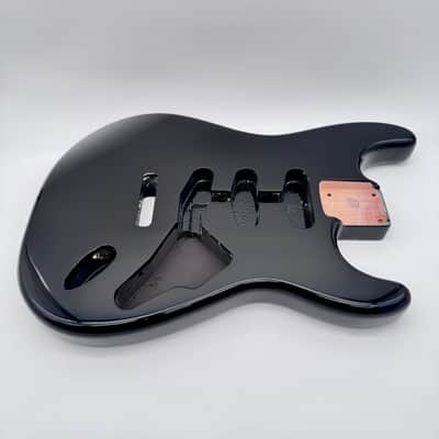 HooDoo Stratocaster Body 2-Piece Alder Black hsb6436 image 1
