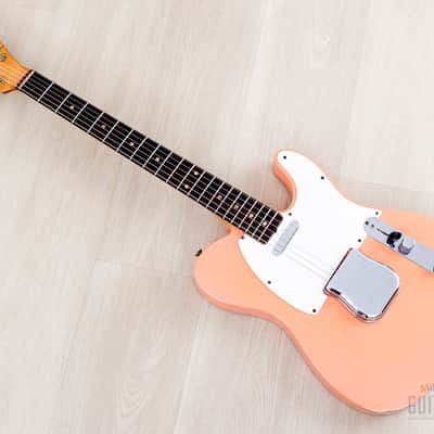 1960 Fender Telecaster Pre-CBS Vintage Guitar Slab Board Tahitian Coral w/ Case image 11