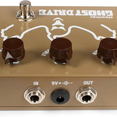 StewMac Ghost Drive Transparent Overdrive Pedal – Authentic Klon–Inspired Circuit – StewMac Professionally Built Overdrive Effects Pedal, NO ASSEMBLY REQUIRED! Gold image 4