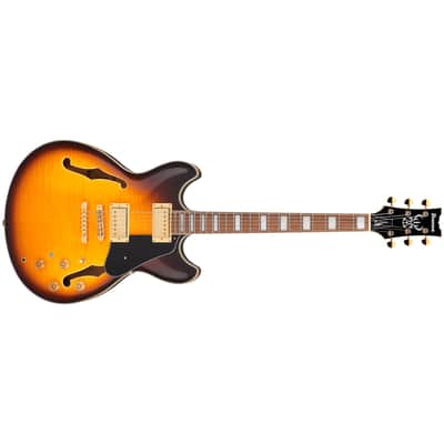 John Scofield JSM10EM TTB Two-Tone Burst Ibanez image 2