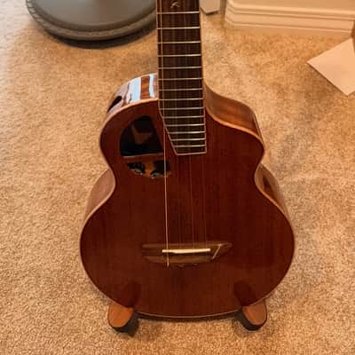 L. Luthier “le Maho” Mahogany tenor ukulele with pickup 2026 image 2
