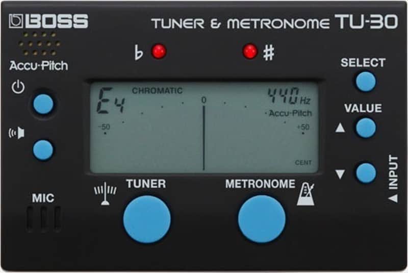 BOSS TU-30 Tuner/Metronome - Reliable Stage Companion at a Fair Price