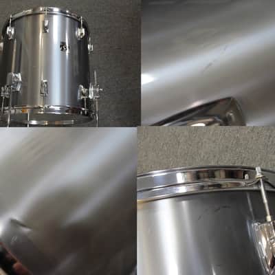 1984 Vintage Tama ImperialStar 3 piece drum shell Pack Royal Pewter made in Japan image 10