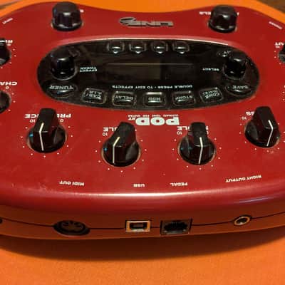 Classic Line 6 POD xt Multi-Effect and Amp Modeler 2002 - 2006 - Red image 2