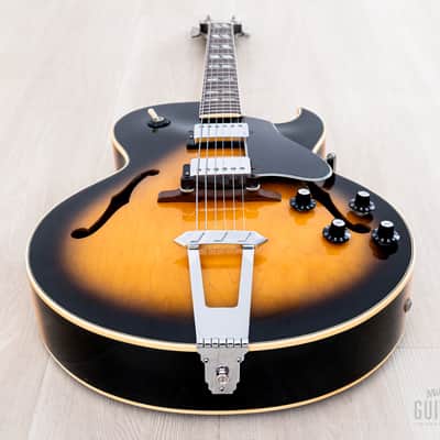 1975 Gibson ES-175 Vintage Hollowbody Guitar Sunburst, 100% Original w/ Case image 12