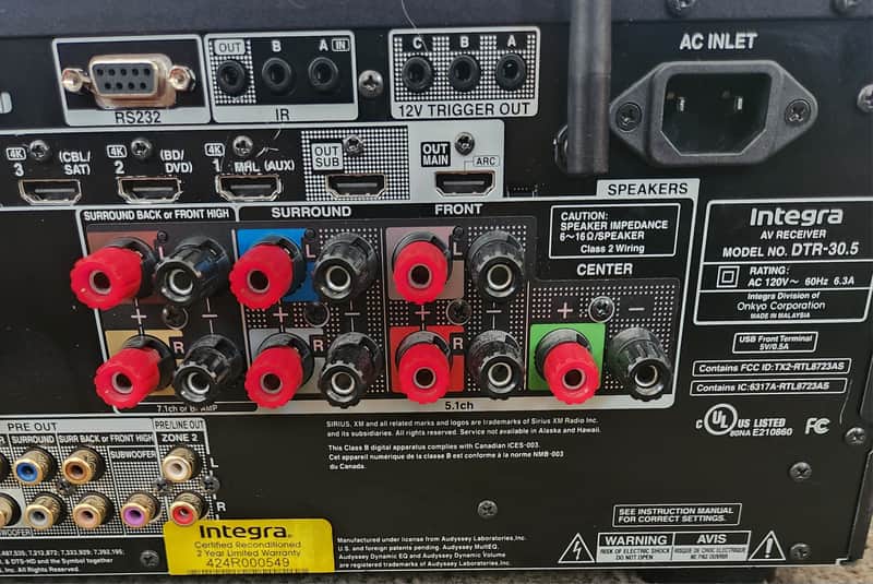 Integra Integra DTR-30.5 AV Receiver 90s | Reverb