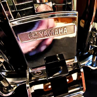 YAMAHA 1980 Recording Custom Snare Drum SD098 - Piano Black Lacquer image 7