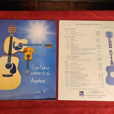 Vintage 1976 Conn Catalog And Price Sheet #1 image 1