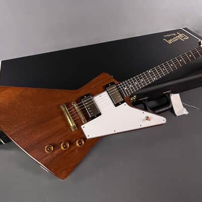 Immagine 2014 Gibson Custom Shop 1958 "Benchmark" Explorer Reissue – Natural Mahogany ~ Mint! - 1