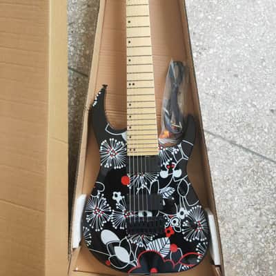 39 Inch 8 String Custom Electric Guitar, Solid Basswood Body, Maple Neck image 2