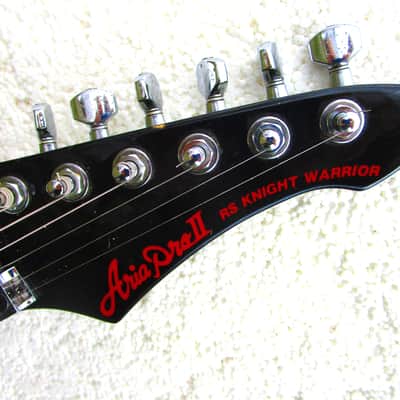 Aria Pro II RS Knight Warrior Guitar, 1985, Japan, USA Kahler Flyer Tremolo, Coil Tap, Case image 3