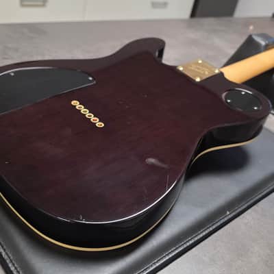 ESP Telecaster Custom Shop TE HH Fender Headstock Troublemaker LP 4-Knob MIJ Japan Tele Mahogany Body Maple Cap Pro Artist Vintage Guitar Deluxe Abalone Dot Inlays image 25