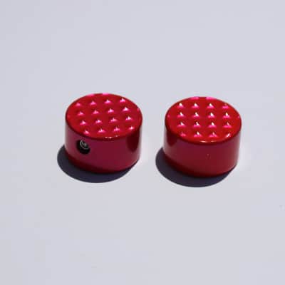 Ghost Electronic Footswitch Covers 2 Electric Pink Pedal Topper Aluminum Guitar Knob 2022 image 3