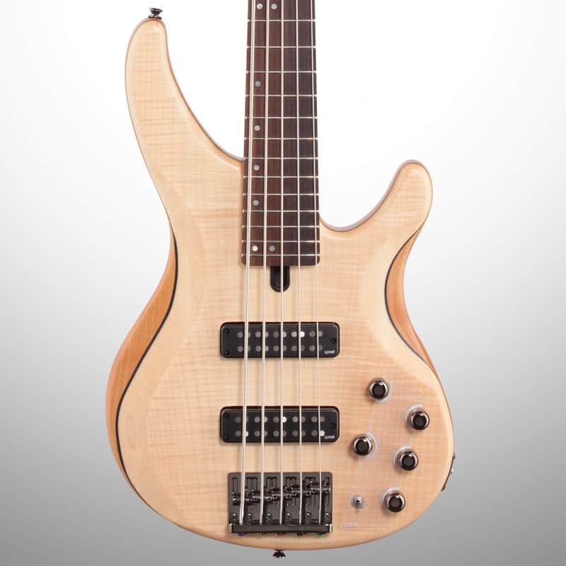 Yamaha TRBX605FM Electric Bass, 5-String, Satin Natural image 1