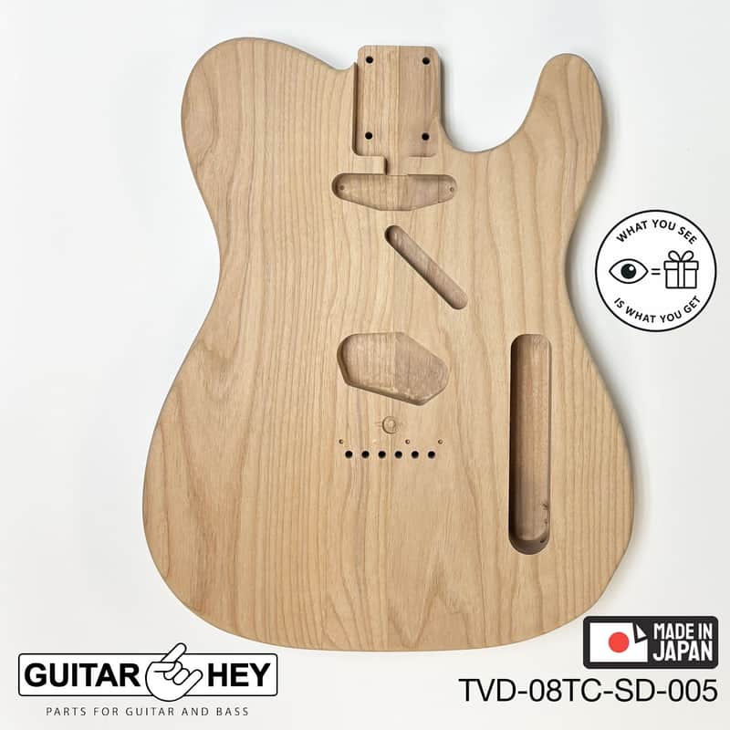 NEW Hosco JAPAN Unfinished Telecaster 62's Style Body, 2-piece - SANDED #005 image 1