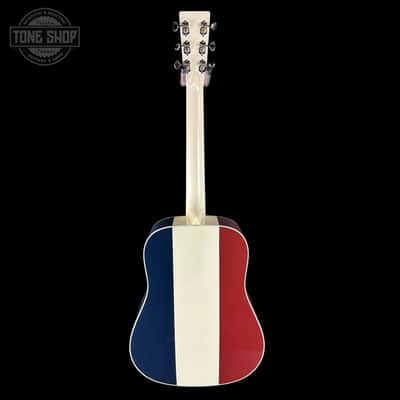 Used Martin Custom Shop Dread Red/White/Blue Sitka/ EIR w/case TSU24307 image 7
