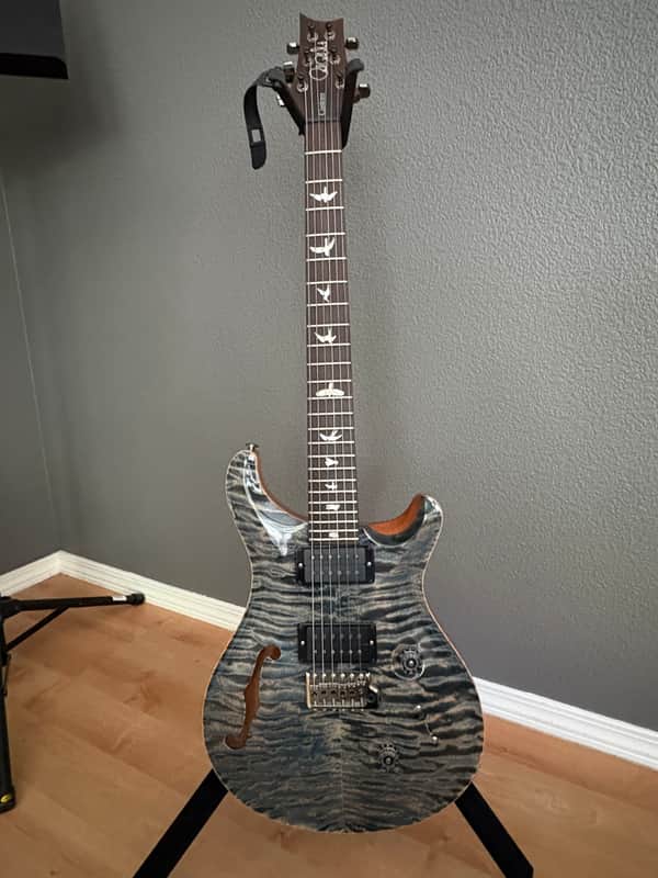 2020 PRS Semi-Hollow CU24 Wood Library 10 Top - Faded Whale Blue image 1