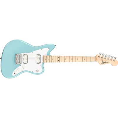 Squier Mini Jazzmaster HH Short-Scale Electric Guitar - Maple Fingerboard, Daphne Blue image 5