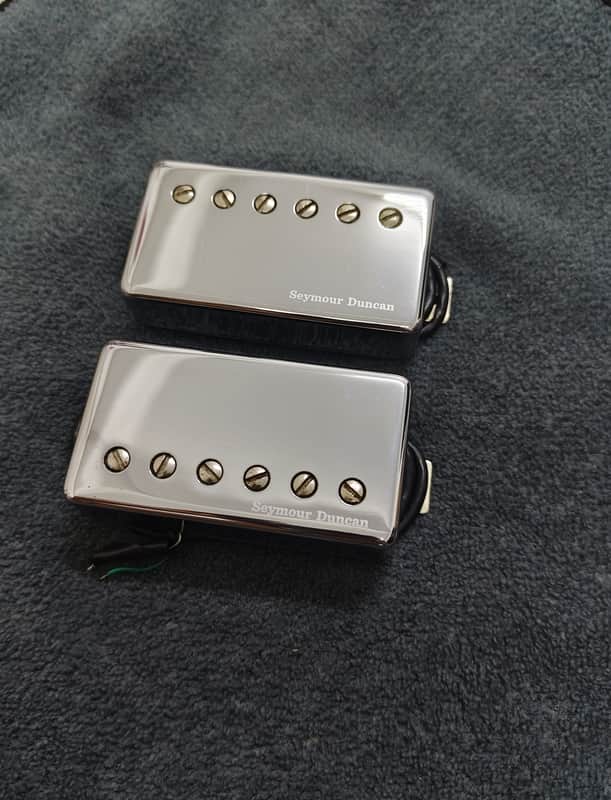 Seymour Duncan Humbucker Pickup Set SH-4 JB Bridge & SH-1 '59 Neck Nickel Covers image 1