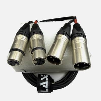 LASE 6 Ft Dual Microphone Cable w Genuine NEUTRIK NC3MXX 3Pin XLR M to NC3FXXX F image 3
