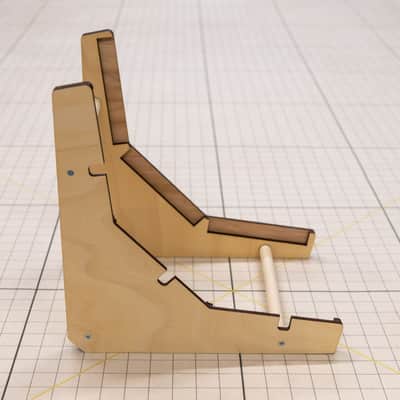 ImpossibleShape 0-Rack - 3 Tier stand for Makenoise 0-Coast, 0-Ctrl & Strega  2020 Birch image 3