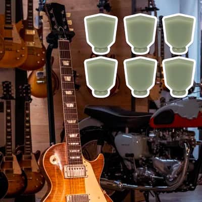 Light Green Plastic Tuning Key Buttons Machine Head Buttons Replacement for Guitar Pack of 6 image 6