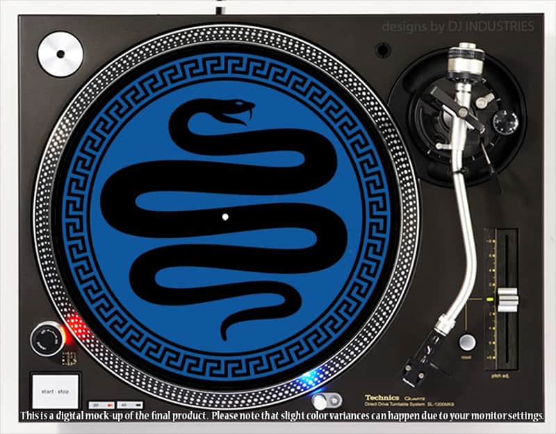 DJ Industries - Serpentine Spin - DJ slipmat for vinyl LP record player turntable image 1