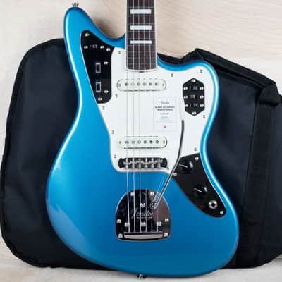 Fender Traditional II Late 60s Jaguar with Matching Headstock 2026 Lake Placid Blue Japan MIJ w/ Gig Bag, Case Candy image 1