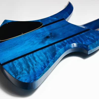 1980 BC Rich USA Mockingbird Transparent Blue Flamed Maple w Original Case image 19
