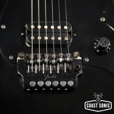 1985 Fender Boxer Series Stratocaster ST-555 All Black Made in Japan image 9