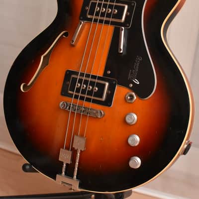 Framus BL-16 – 1969 German Vintage Semi Acoustic Thinline Archtop Bass Guitar Gitarre image 2