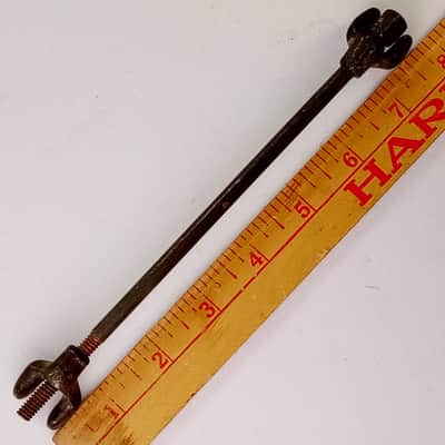 Prussian 1800s-1900s Early 1/4-20 7"Tension T-Rod+Claws Snare Drum Hardware Part image 1