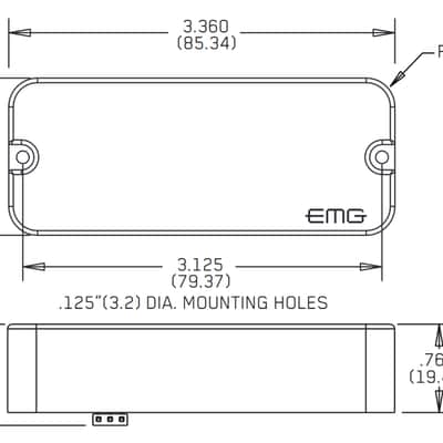 EMG PSA BLACK P-90 STYLE HOUSING WITH SA SINGLE COIL STRAT SOUND 10mm SHORT SHAFT POTS & WIRING image 2