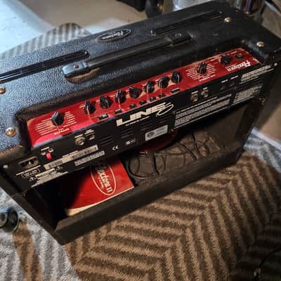 Line 6 Flextone II Plus 60-Watt Mono / 100-Watt Stereo 1x12" Digital Modeling Guitar Combo 2000 - 2001 - Black image 2