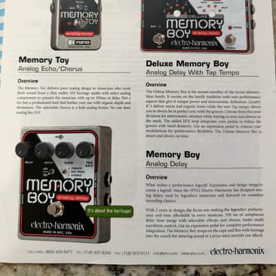 Electro-Harmonix Pedal Brochure 2011 Freeze Neo Clone germanium big muff pog2 memory boy toy ring thing enigma image 6