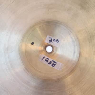 Avedis Zildjian Cymbal “Factory Second “ " S Stamp” 14” 1950’s? Hi Hat Bottom? 1258 Grams “Good” image 9
