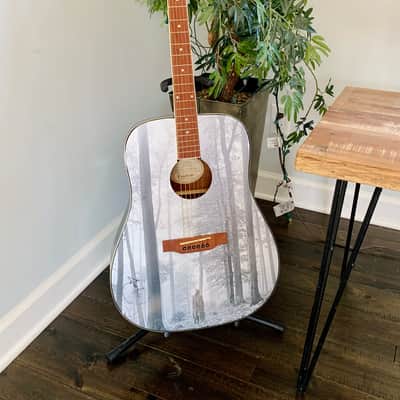 folklore Album Guitar Autographed By Taylor Swift image 3