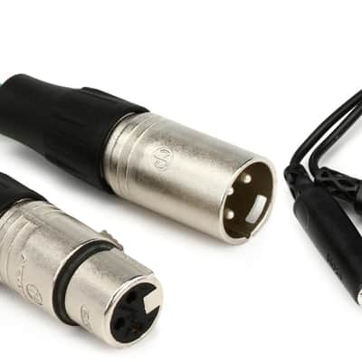 Pro Co EXM-25 Excellines Microphone Cable - 25 foot  Bundle with Hosa YPP-118 Y Cable - 1/4 inch TRS Male to Dual 1/4 inch TRS Female image 1