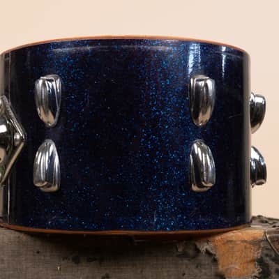 1966 Slingerland 8x12 Sparkling Blue Pearl Tom image 6