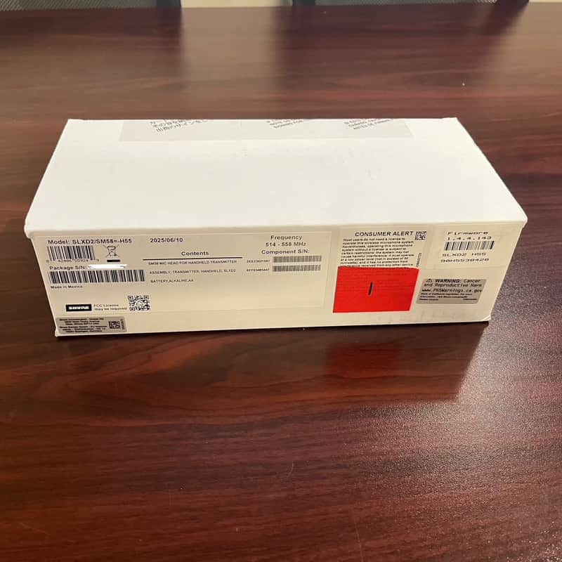 Shure SLXD2/SM58=-H55 - NEW IN SEALED BOX image 1