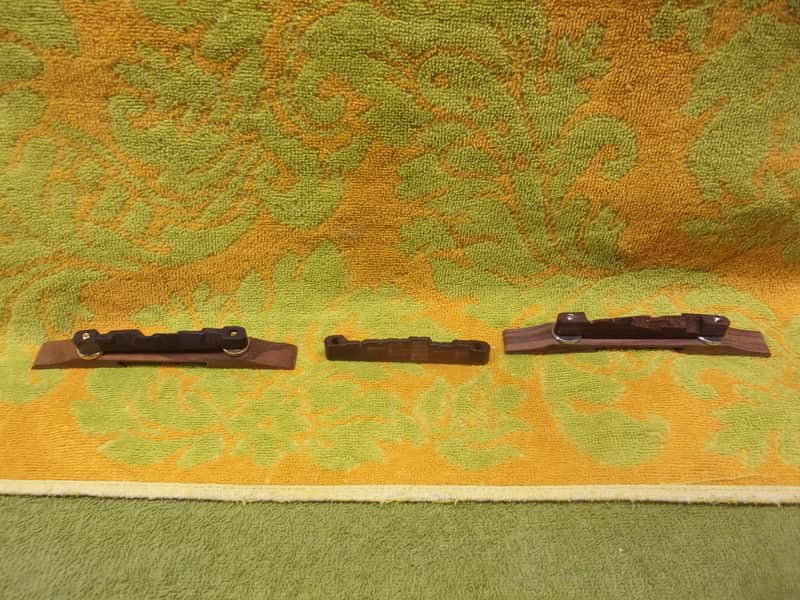 Archtop bridges: MIK, ResoMax, ABM, Philadelphia Luthier, rosewood, 2020's, Cipollina image 1