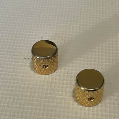 2022 Era MIM Charvel San Dimas Pro Mod Guitar Gold Heavy Knurl Volume Knob Set x2 image 1